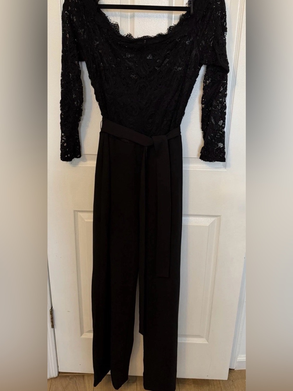 Premier Amour Off-shoulder Sequin Formal Jumpsuit Women's Size 12 - Picture 3 of 4